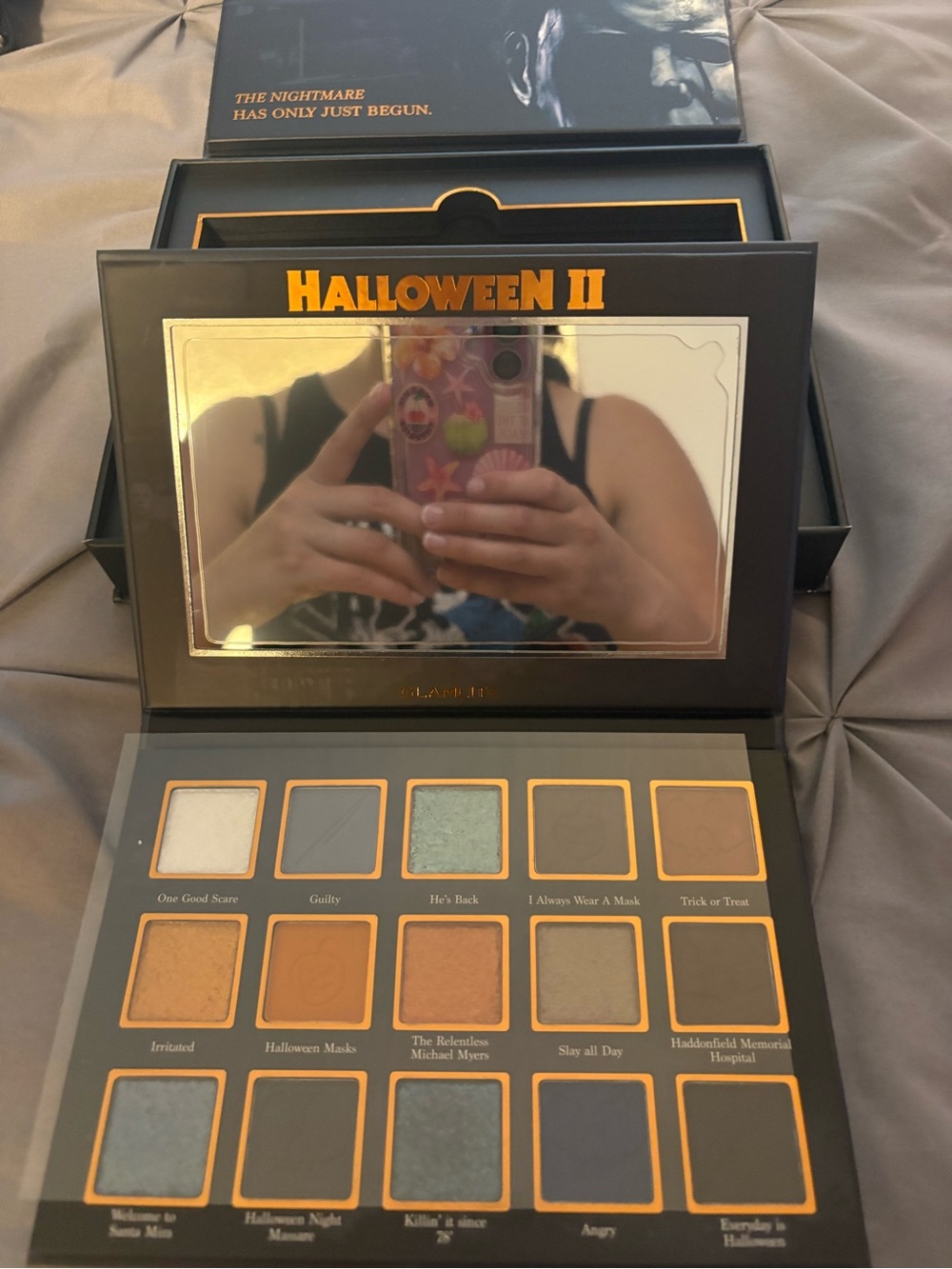Glamlite x Halloween II Eyeshadow Palette - Black
